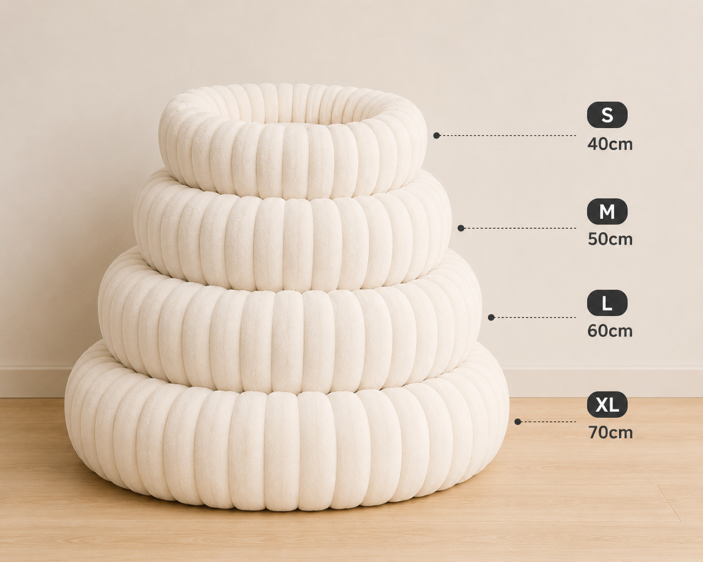 Coussin Cocoon Ultra Doux pour Chien đ¶âïž