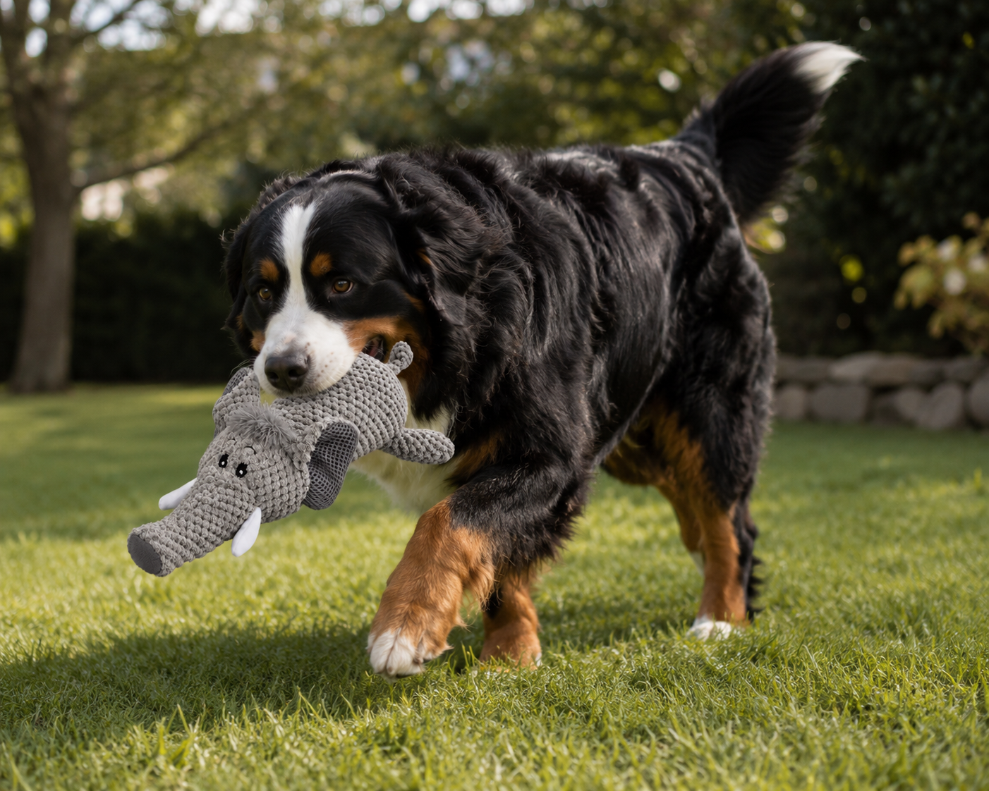 🐘 ElephantBuddy™ – Peluche Éléphant Douce pour Chien 🩶🐾