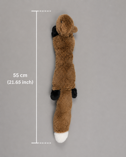 🐿️ SquirrelBuddy™ – Peluche Écureuil XXL pour Chien 🤎🐾