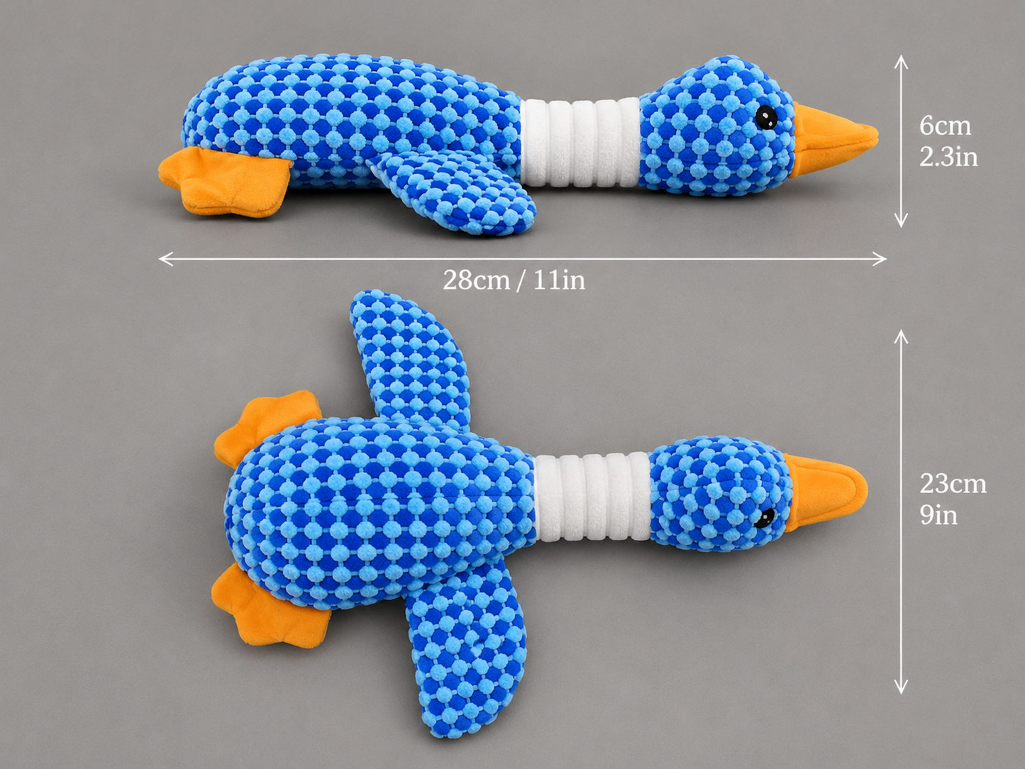🐦 BlueDuck™ – Peluche Canard  pour Chien 💙🧸