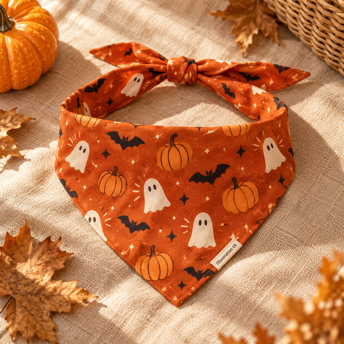 Illustration IA — SpookyWouf, vue détail ; modèle fournisseur à confirmer